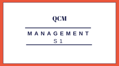 management S1 QCM