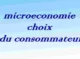microeconomie s1 : consommateur