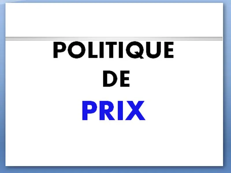 la politique prix en marketing