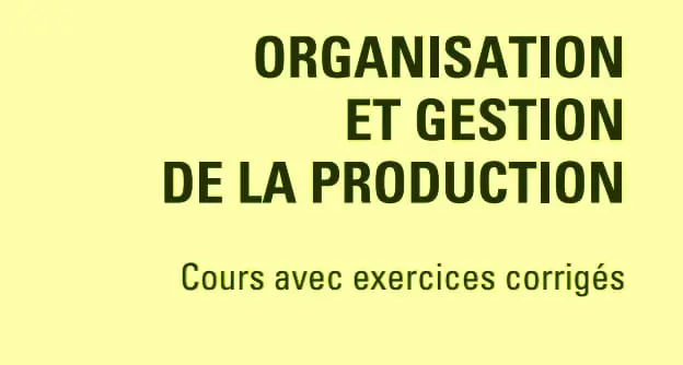 gestion de production exercices corrigés