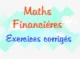 exercices corrigés maths financières S2