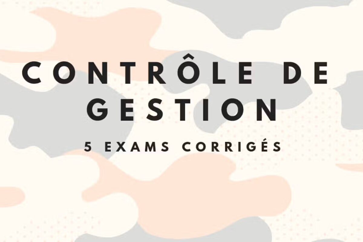 5 examens corrigés contrôle de gestion pdf