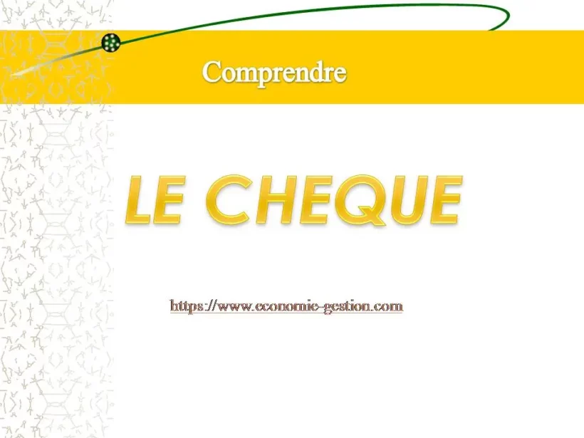 cours sur le cheque