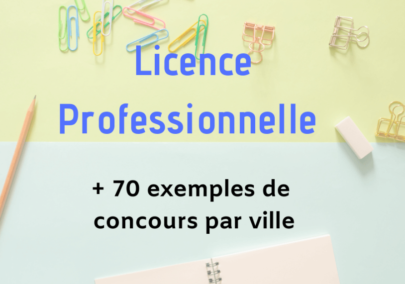 concours d'accès licence professionnelle maroc