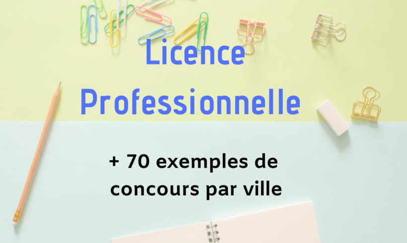concours d'accès licence professionnelle maroc