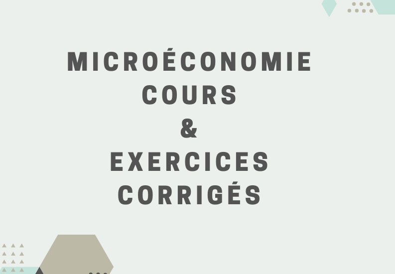 cours et exercices corrigés de microéconomie s1 PDF