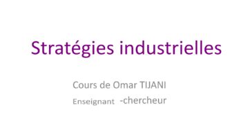 Stratégies industrielles cours complet pdf