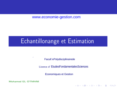 cours complet échantillonnage et estimation S3 pdf