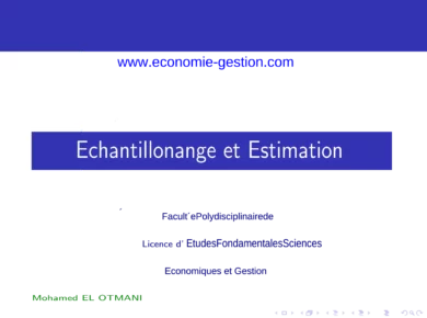 cours complet échantillonnage et estimation S3 pdf