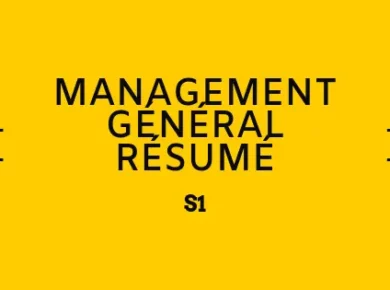 management général cours résumé S1
