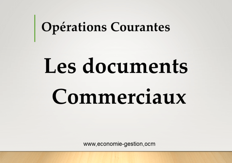 documents commerciaux cours pdf