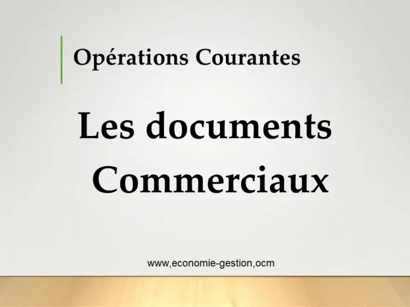 documents commerciaux cours pdf