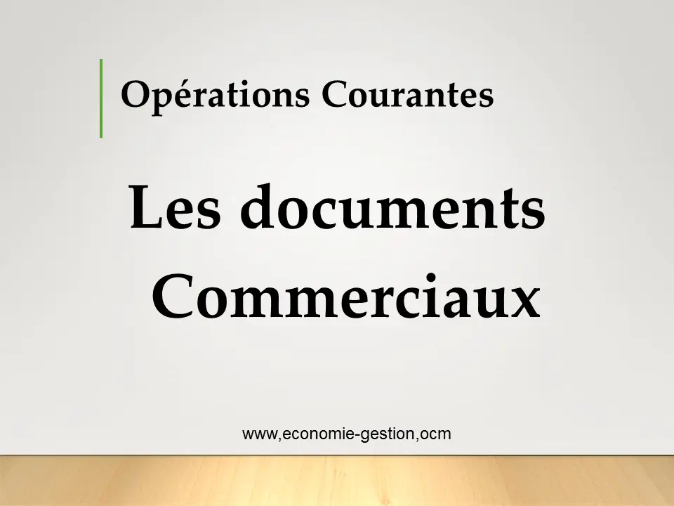documents commerciaux cours pdf