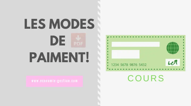 les différents modes de paiment cours pdf