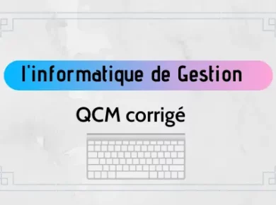 qcm corrigé en informatique de gestion PDF