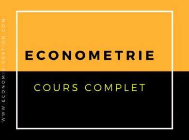 économétrie cours pdf