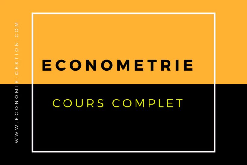 économétrie cours pdf