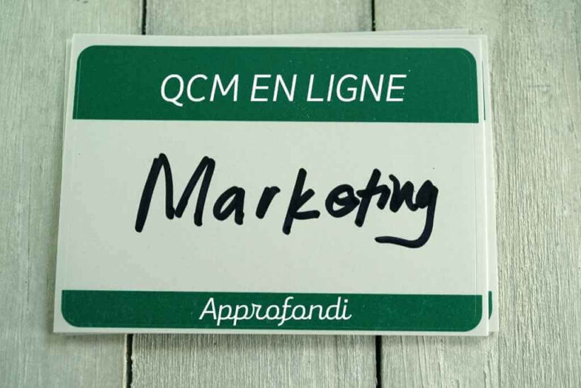 QCM en marketing approfondi en ligne
