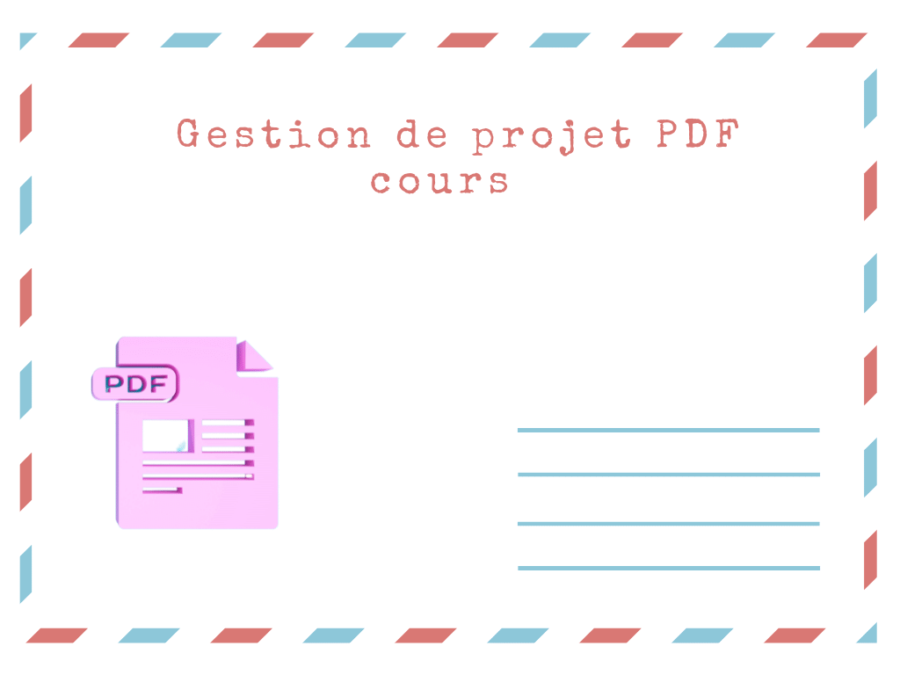 Gestion de projet PDF cours à télécharger