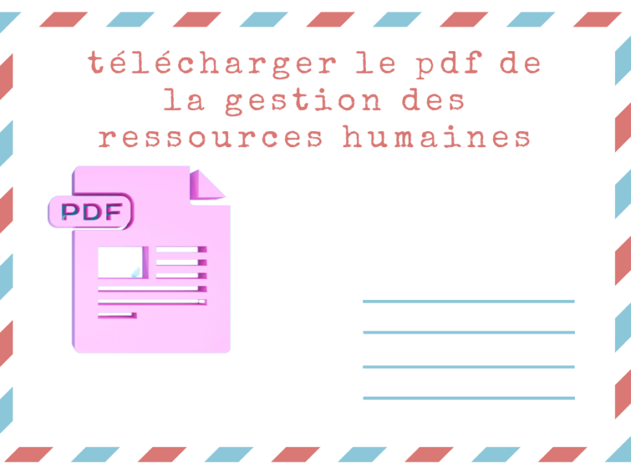 télécharger le pdf de la gestion des ressources humaines